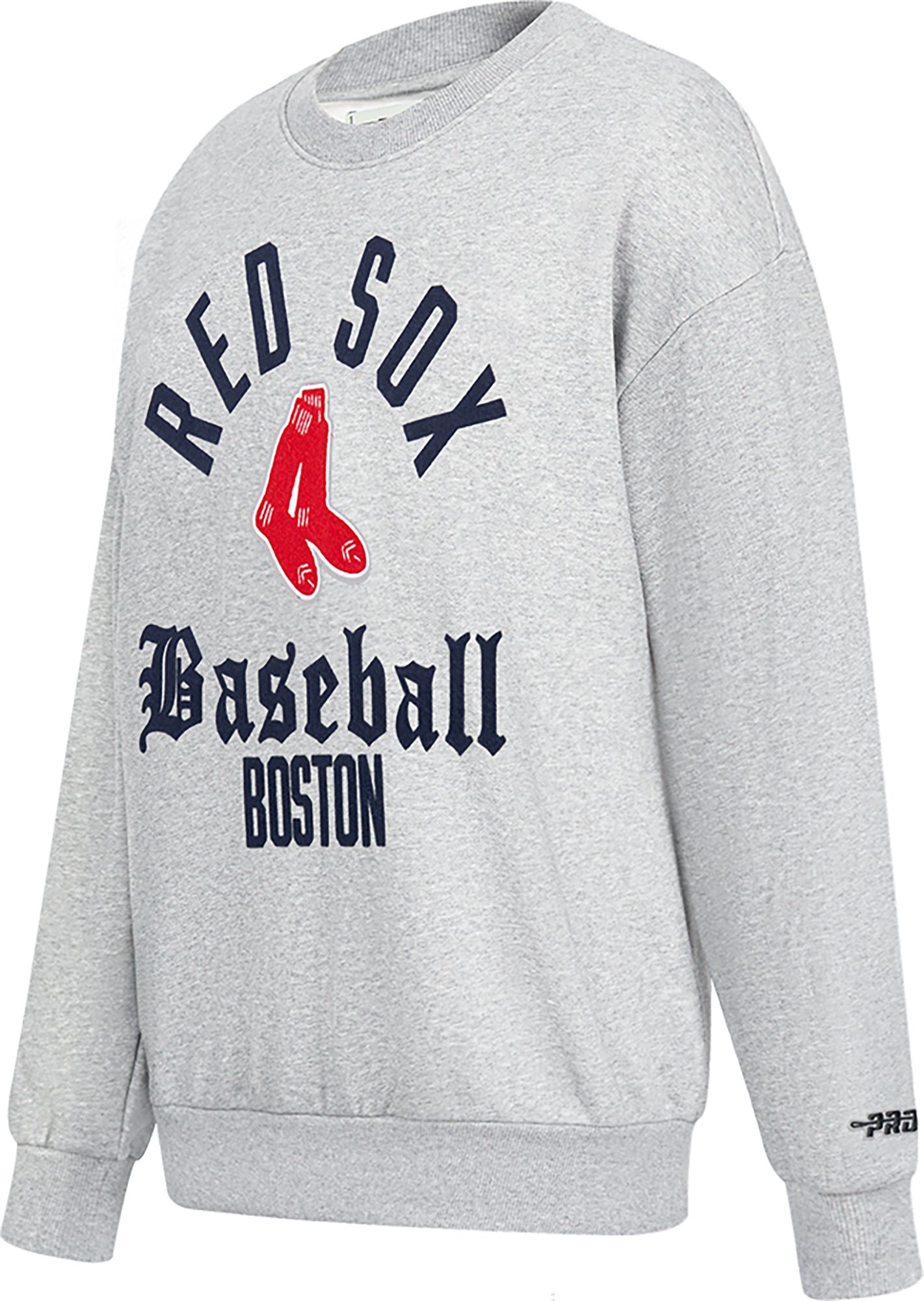 Pro Standard Women's Boston Red Sox Gray Modern Originals Fleece Crew Pullover Sweatshirt product image