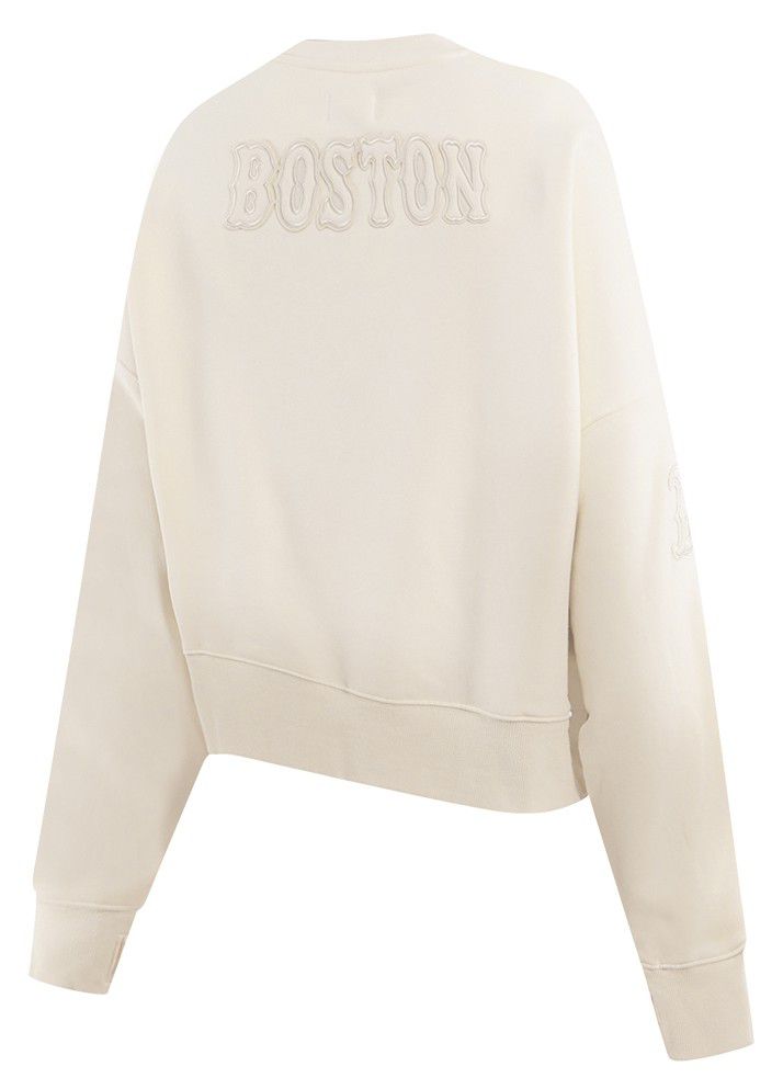 Pro Standard Women's Boston Red Sox Cream Classic Crewneck Sweatshirt product image