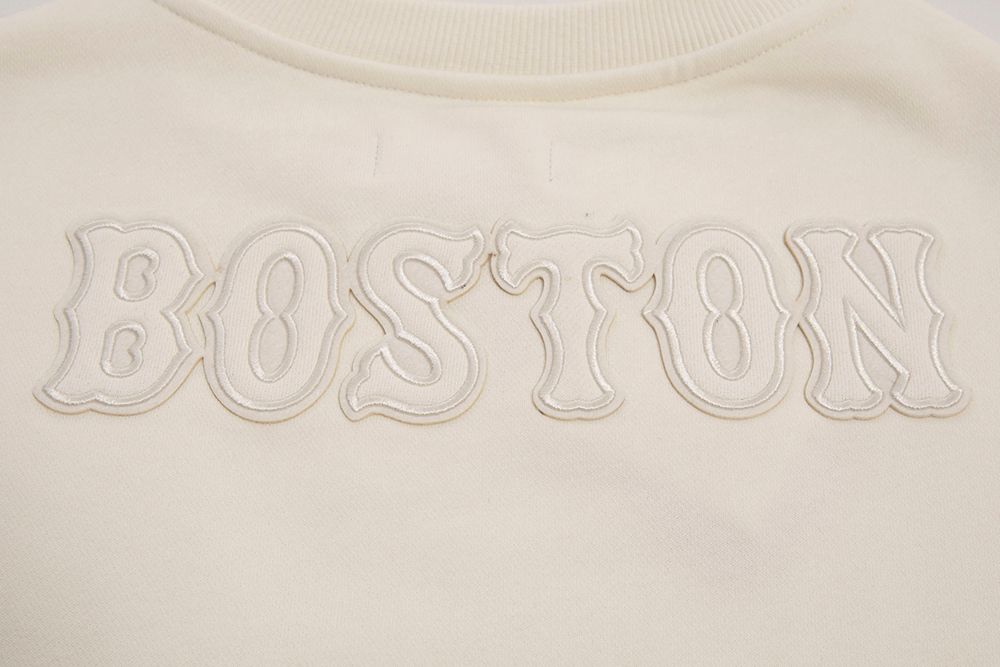 Pro Standard Women's Boston Red Sox Cream Classic Crewneck Sweatshirt product image