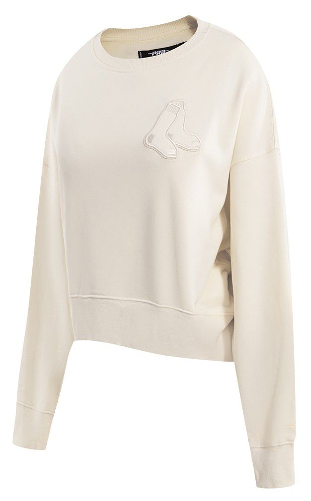 Pro Standard Women's Boston Red Sox Cream Classic Crewneck Sweatshirt product image