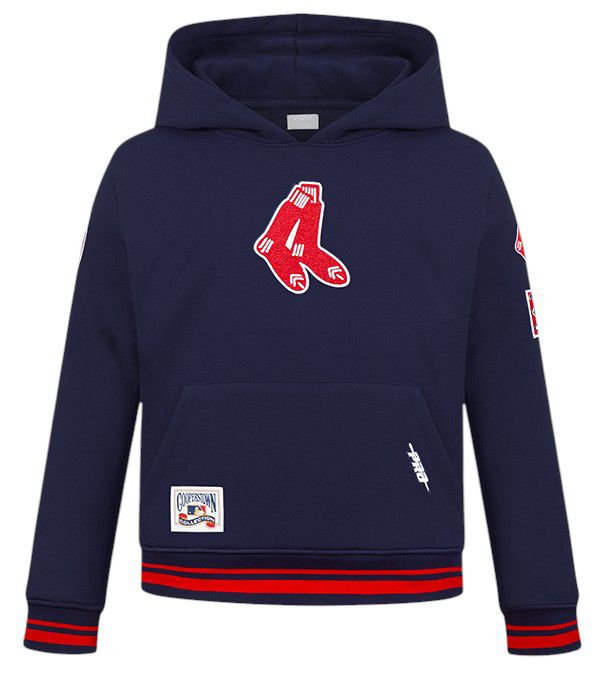 Pro Standard Boys' Boston Red Sox Navy Classic Fleece Pullover Hoodie product image