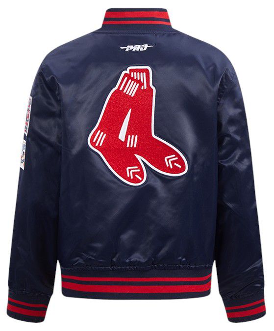 Pro Standard Boys' Boston Red Sox Navy Classic Satin Jacket product image