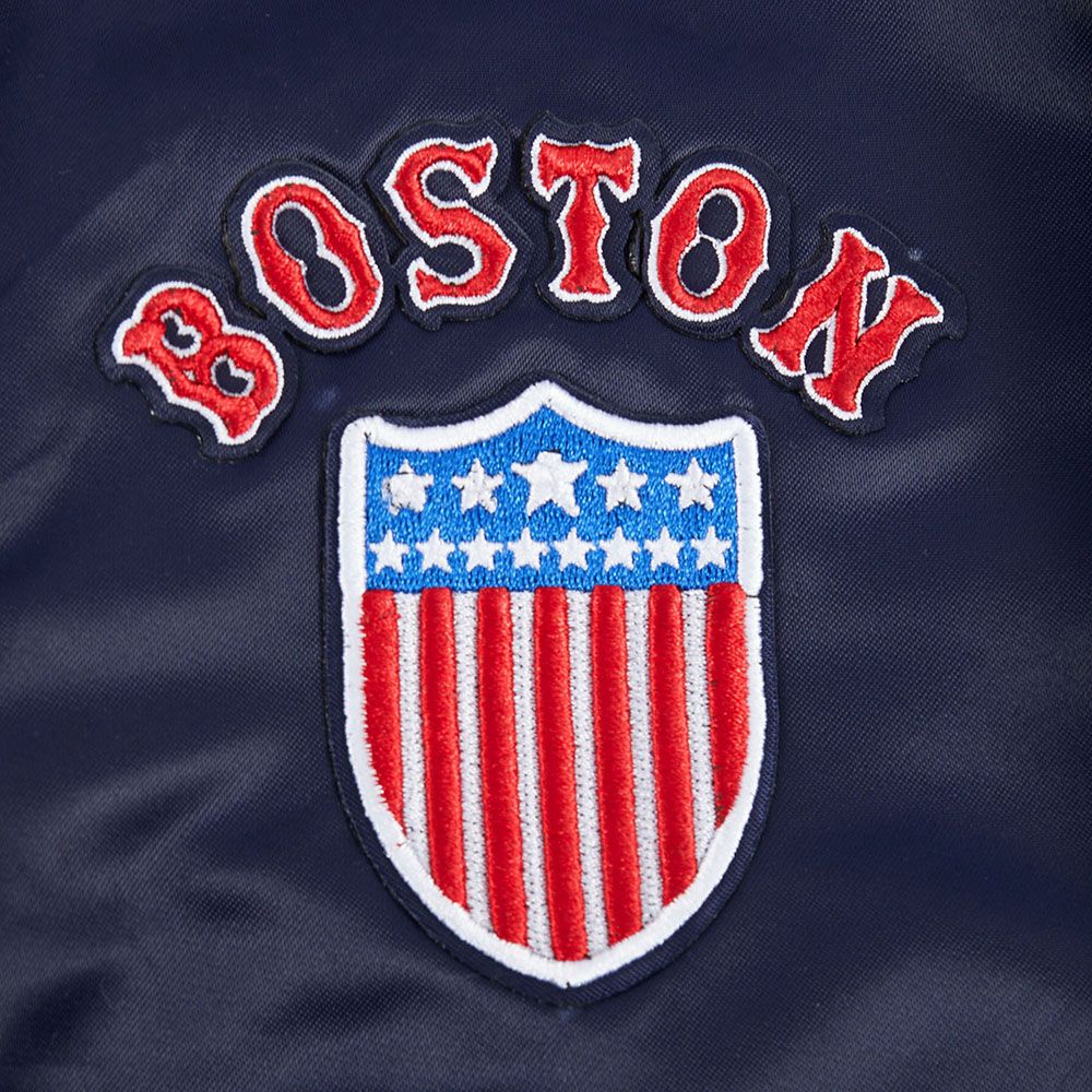 Pro Standard Boys' Boston Red Sox Navy Classic Satin Jacket product image