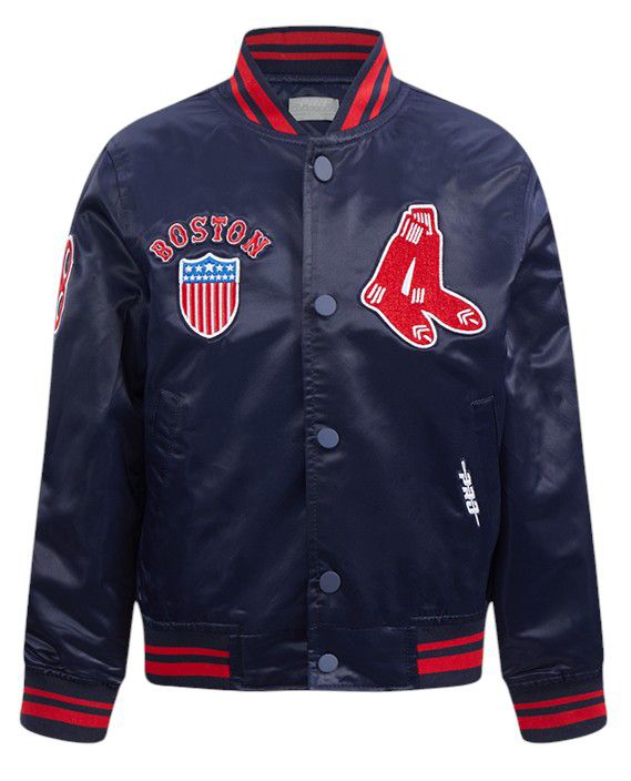 Pro Standard Boys' Boston Red Sox Navy Classic Satin Jacket product image