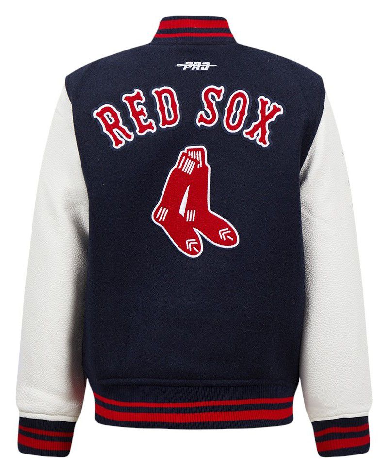 Pro Standard Boys' Boston Red Sox Navy Classic Satin Jacket product image