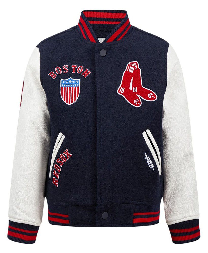 Pro Standard Boys' Boston Red Sox Navy Classic Satin Jacket product image