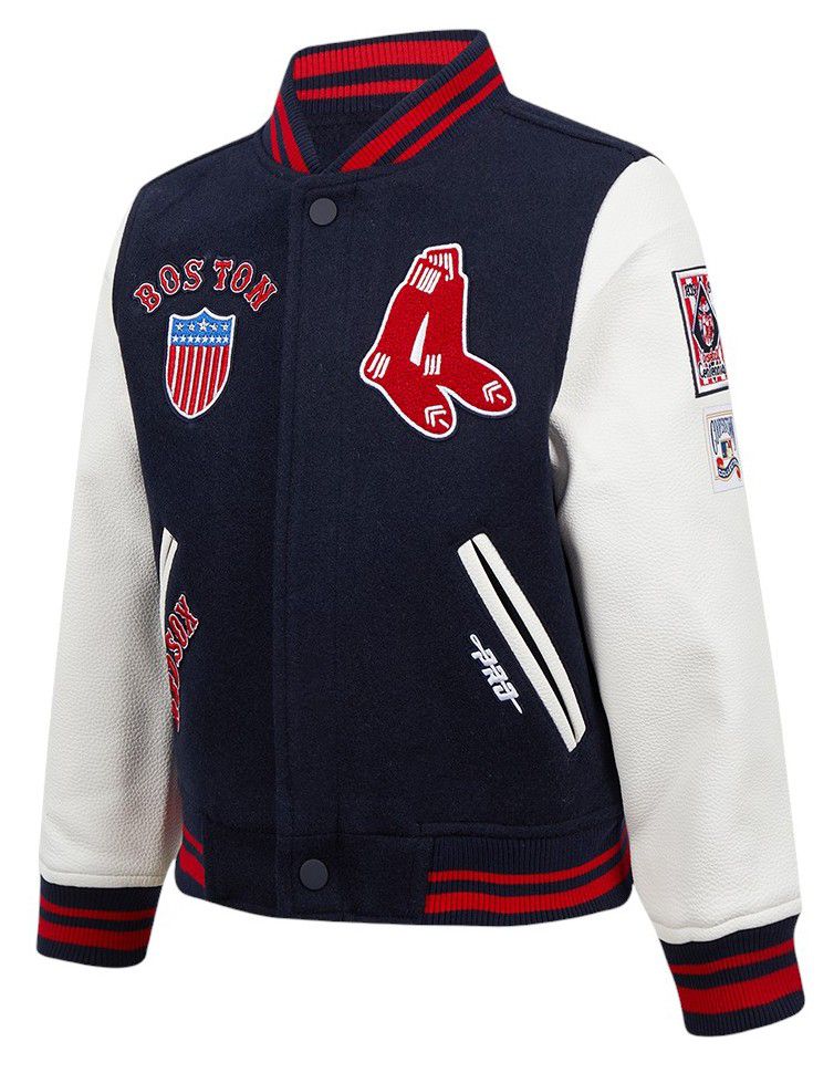Pro Standard Boys' Boston Red Sox Navy Classic Satin Jacket product image