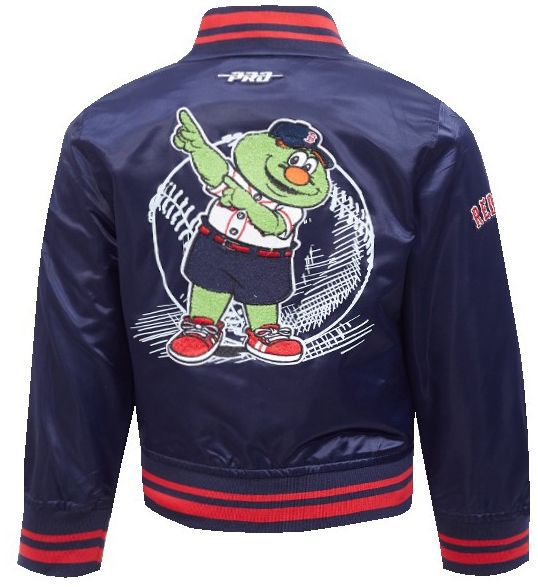 Pro Standard Toddler Boston Red Sox Navy Satin Jacket product image