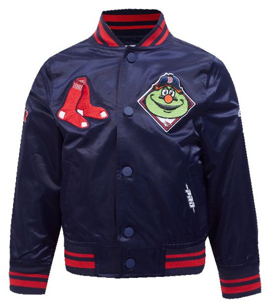 Pro Standard Toddler Boston Red Sox Navy Satin Jacket product image
