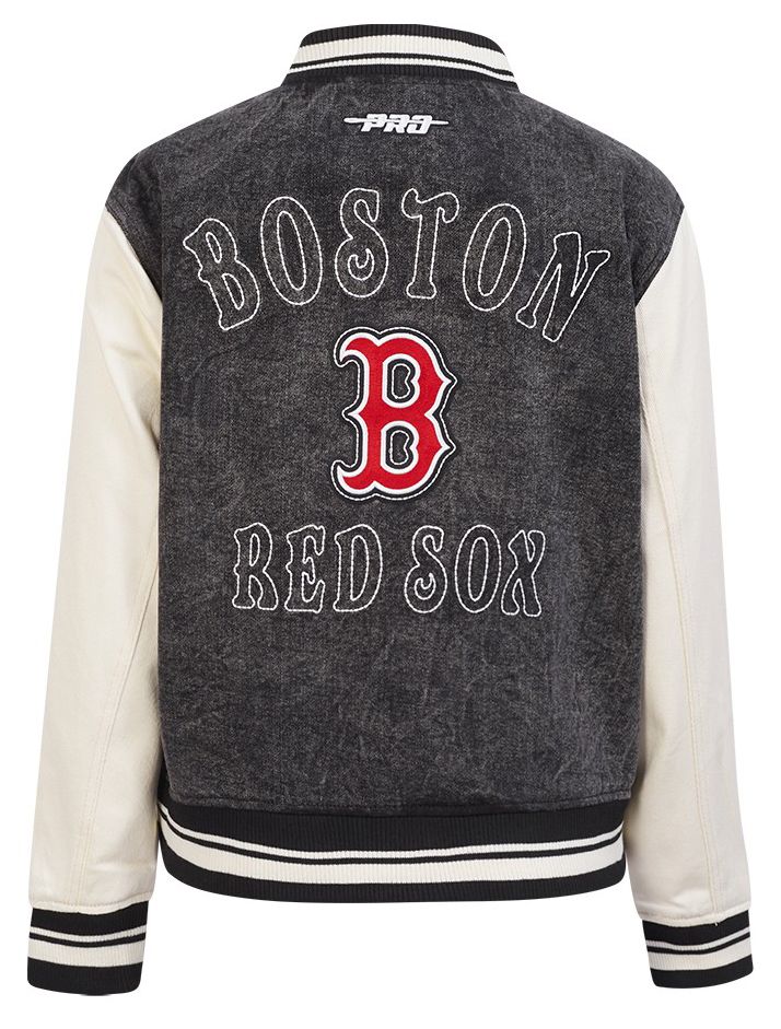 Pro Standard Women's Boston Red Sox Black Rebel Athletics Denim Jacket product image