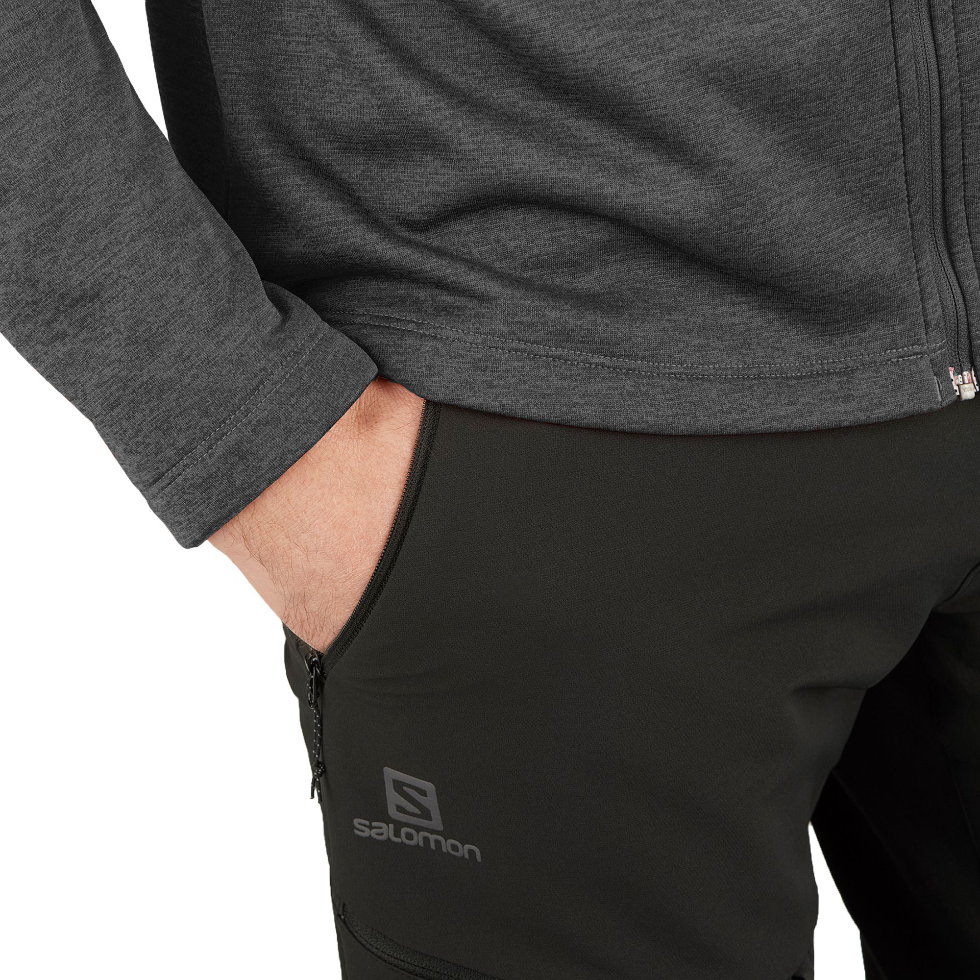 Salomon Men's Essential Full Zip Midlayer Fleece Jacket product image
