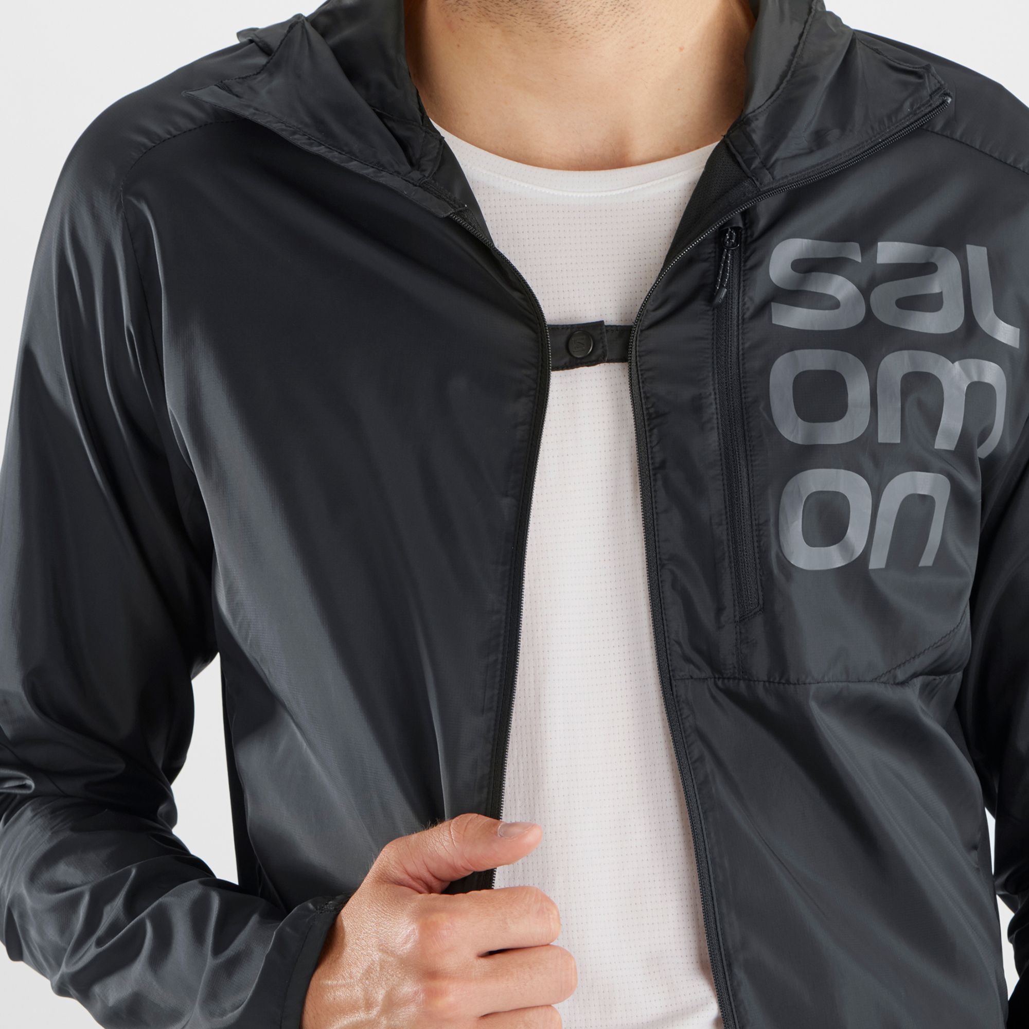 Salomon Men's Bonatti Cross Wind Full Zip Wind Jacket product image