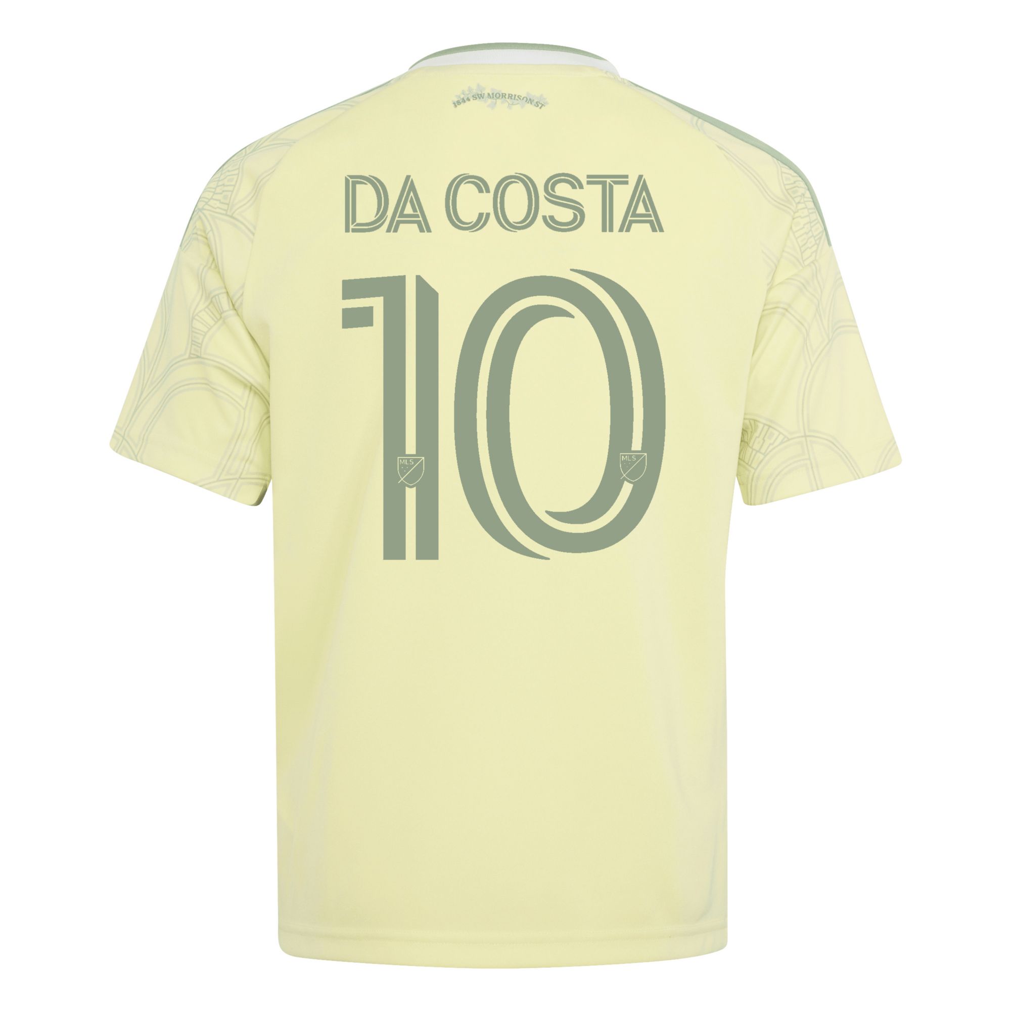 adidas Youth Portland Timbers David Da Costa #10 2026 Secondary Replica 'Civic Stadium Kit' Jersey product image