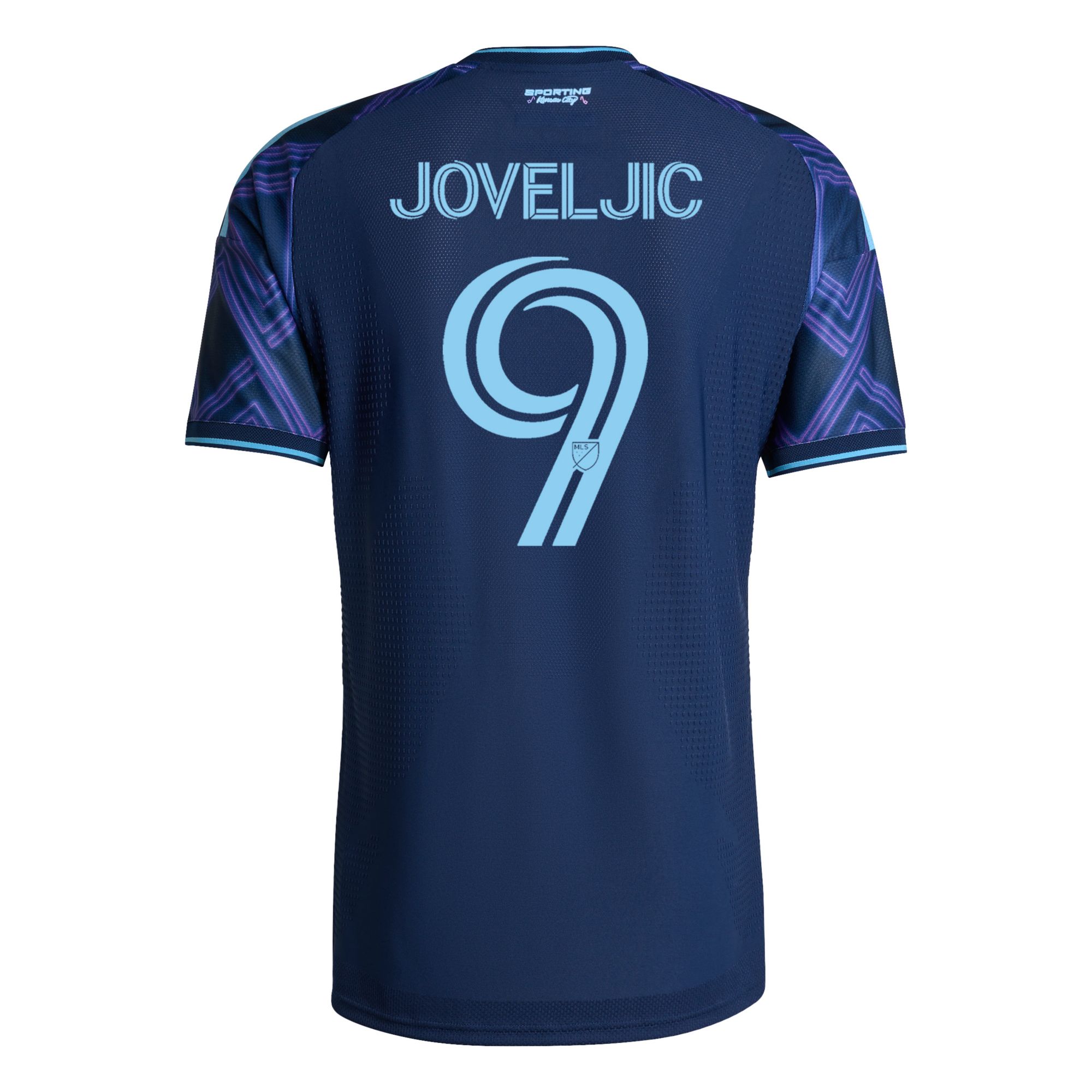 adidas Adult Sporting Kansas City Dejan Joveljic #9 2026 Secondary Authentic 'The 18th & Vine Kit' Jersey product image