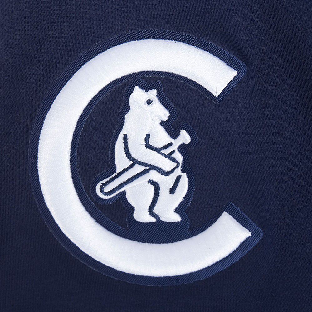 Pro Standard Men's Chicago Cubs Navy Retro Classic Double Knit T-Shirt product image