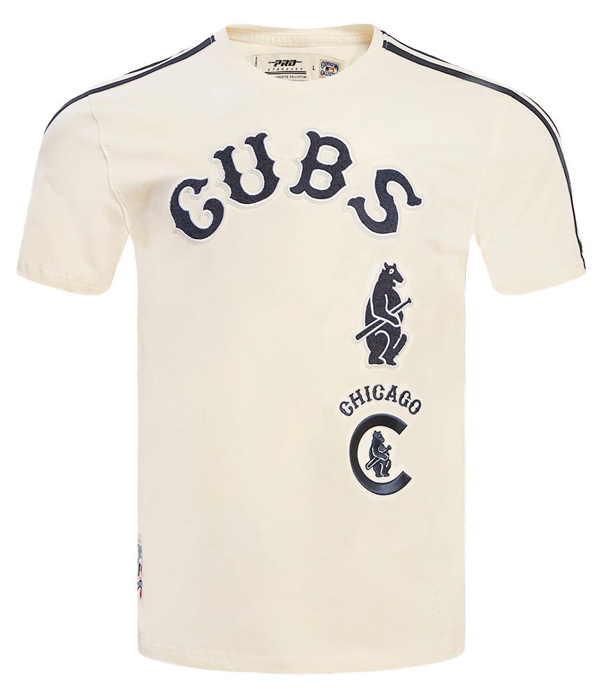 Pro Standard Men's Chicago Cubs Cream Retro Stripe T-Shirt product image