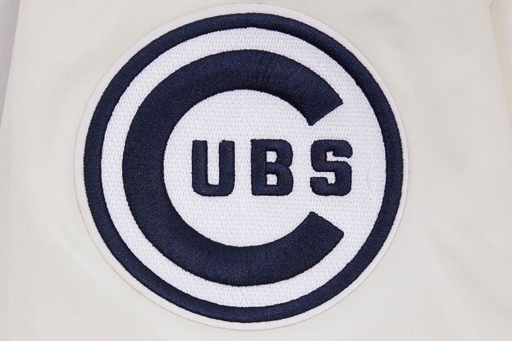 Pro Standard Men's Chicago Cubs Cream Retro Rib Satin Jacket product image
