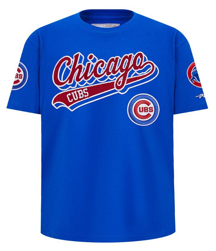 Pro Standard Youth Chicago Cubs Royal Blue Script Tail T-Shirt product image