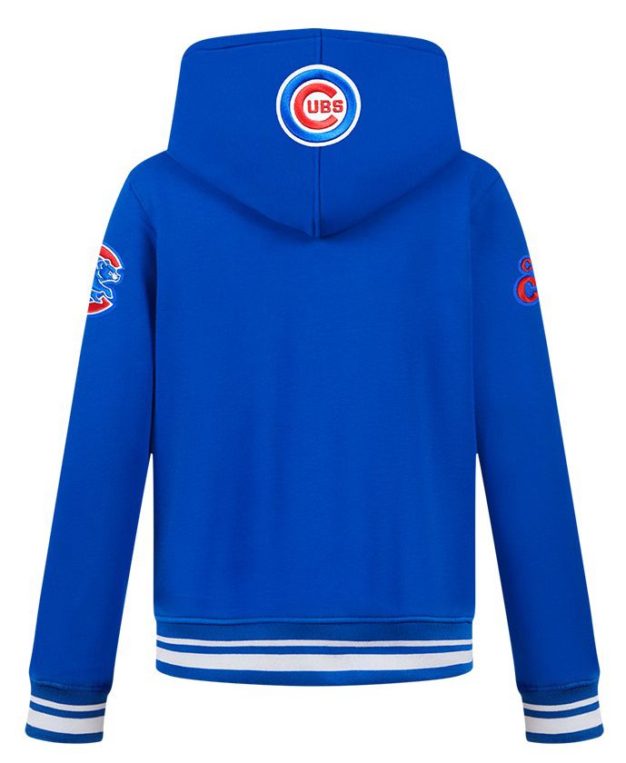 Pro Standard Youth Chicago Cubs Royal Blue Script Tail Ribbed Fleece Hoodie product image