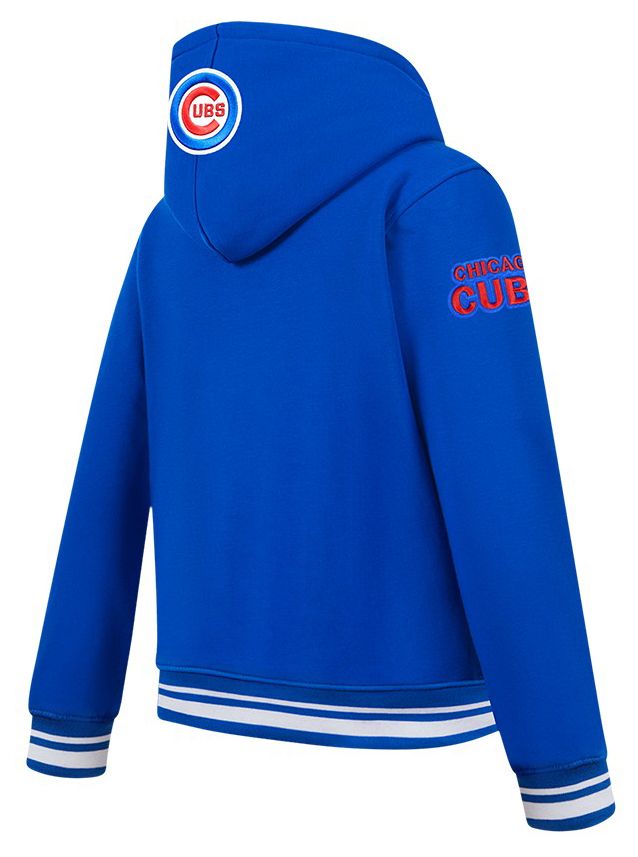 Pro Standard Youth Chicago Cubs Royal Blue Script Tail Ribbed Fleece Hoodie product image