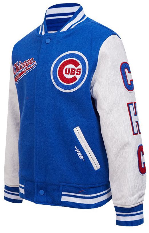 Pro Standard Youth Chicago Cubs Royal Blue Script Varsity Jacket product image