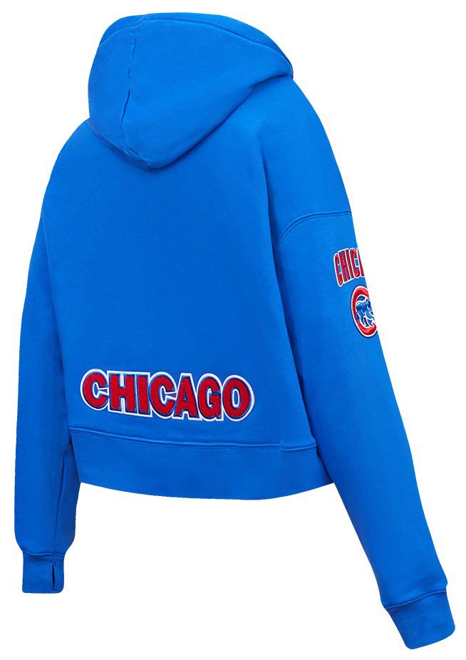 Pro Standard Women's Chicago Cubs Royal Classic Cropped Pullover Hoodie product image