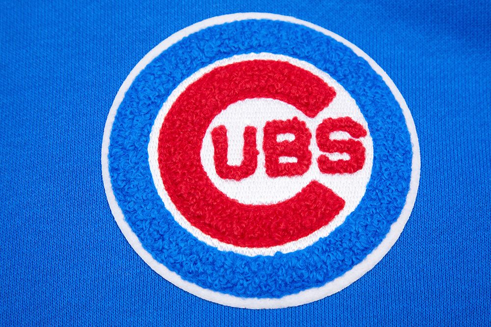 Pro Standard Women's Chicago Cubs Royal Classic Cropped Pullover Hoodie product image