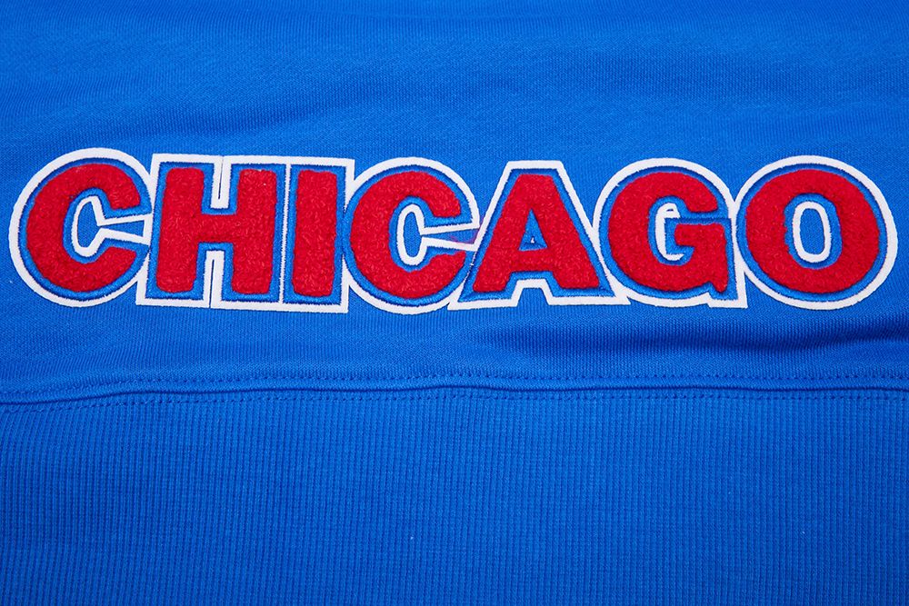 Pro Standard Women's Chicago Cubs Royal Classic Cropped Pullover Hoodie product image