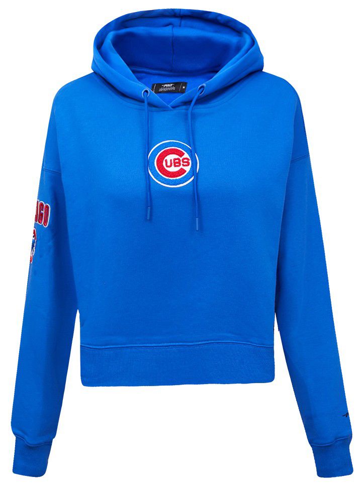 Pro Standard Women's Chicago Cubs Royal Classic Cropped Pullover Hoodie product image
