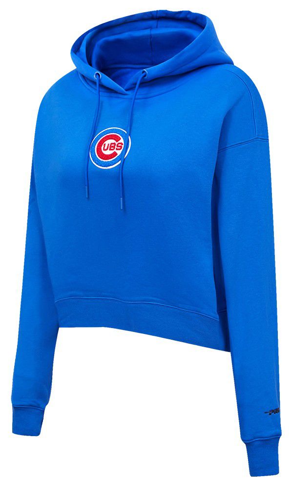 Pro Standard Women's Chicago Cubs Royal Classic Cropped Pullover Hoodie product image