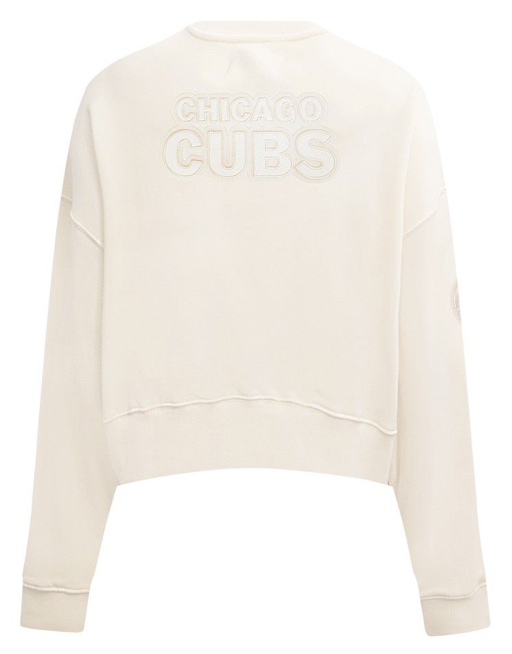 Pro Standard Women's Chicago Cubs Cream Classic Crewneck Sweatshirt product image