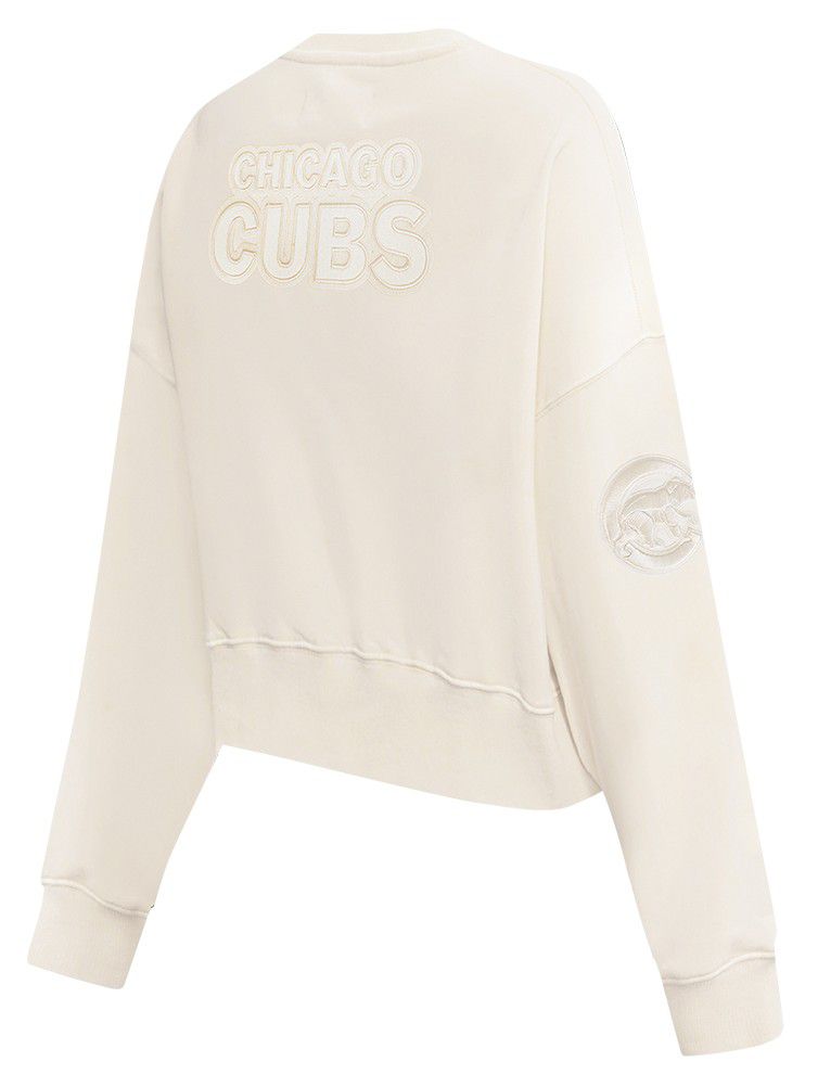 Pro Standard Women's Chicago Cubs Cream Classic Crewneck Sweatshirt product image