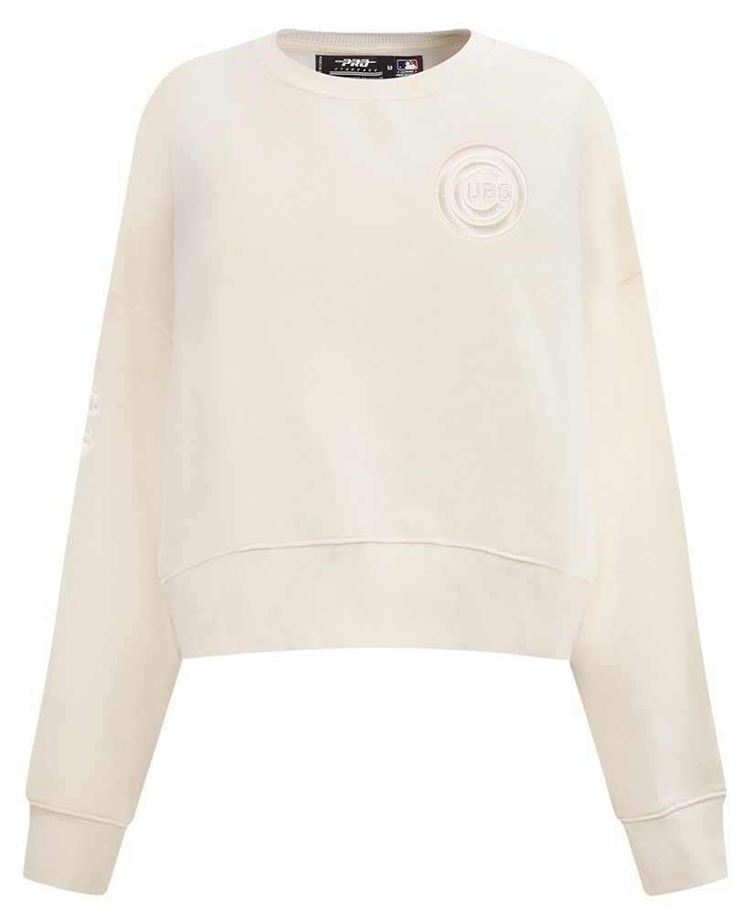 Pro Standard Women's Chicago Cubs Cream Classic Crewneck Sweatshirt product image