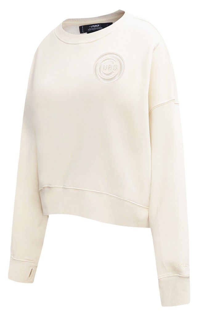 Pro Standard Women's Chicago Cubs Cream Classic Crewneck Sweatshirt product image