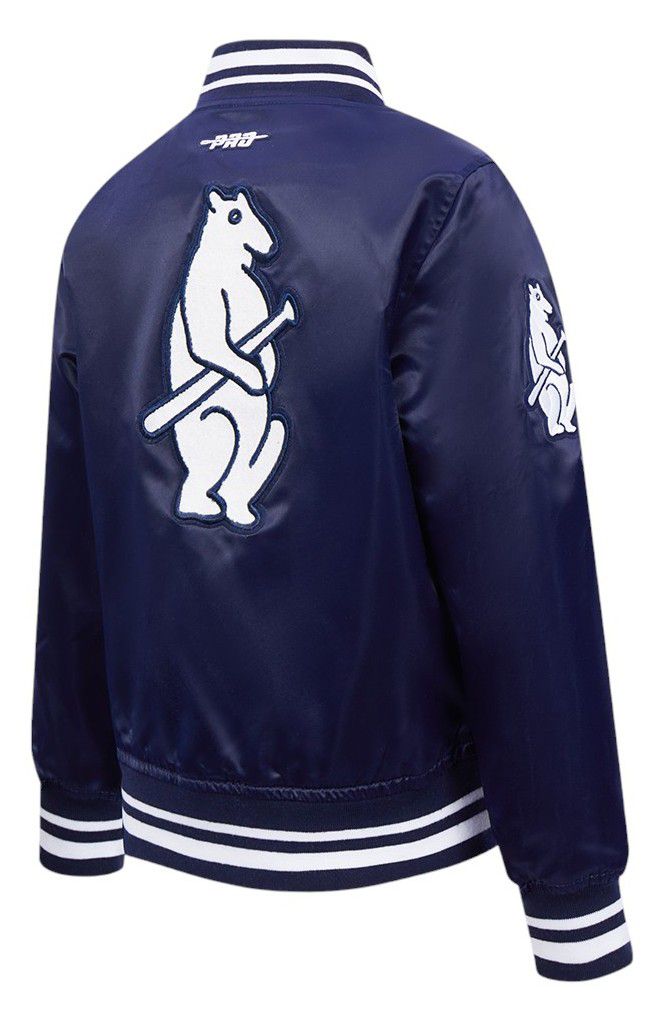 Pro Standard Boys' Chicago Cubs Navy Classic Satin Jacket product image