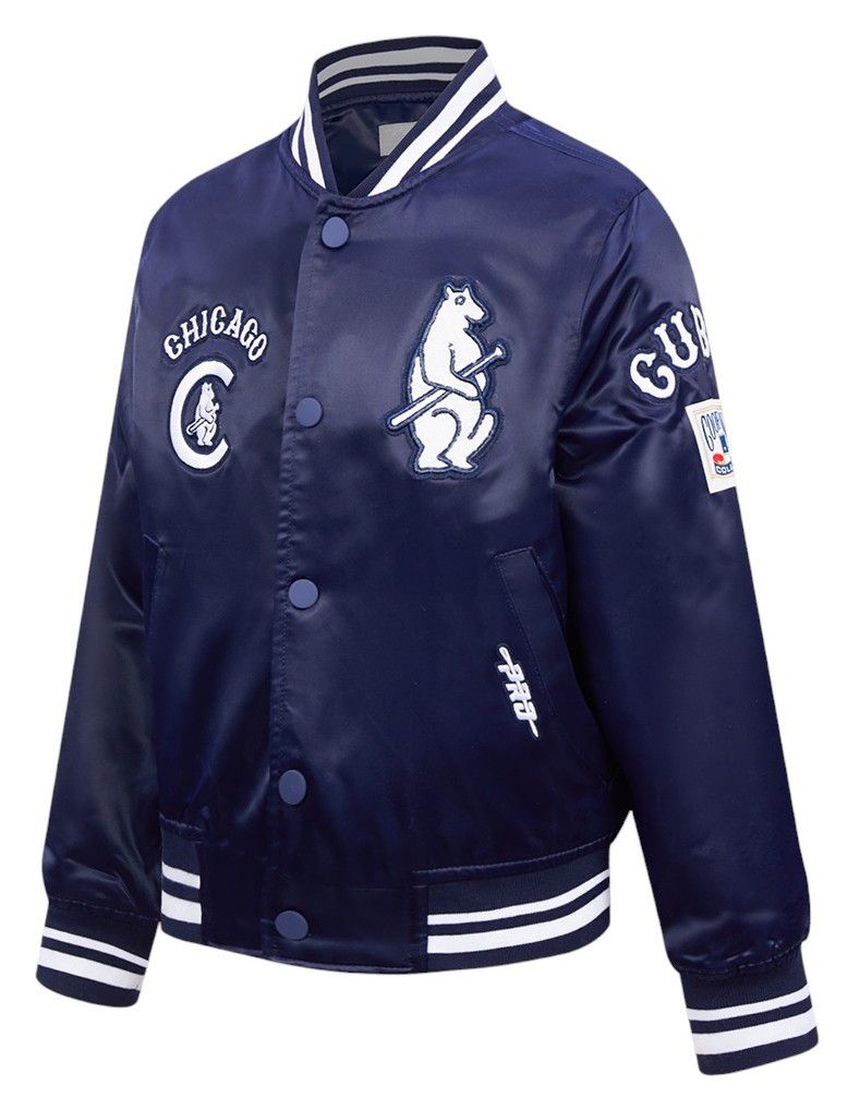 Pro Standard Boys' Chicago Cubs Navy Classic Satin Jacket product image