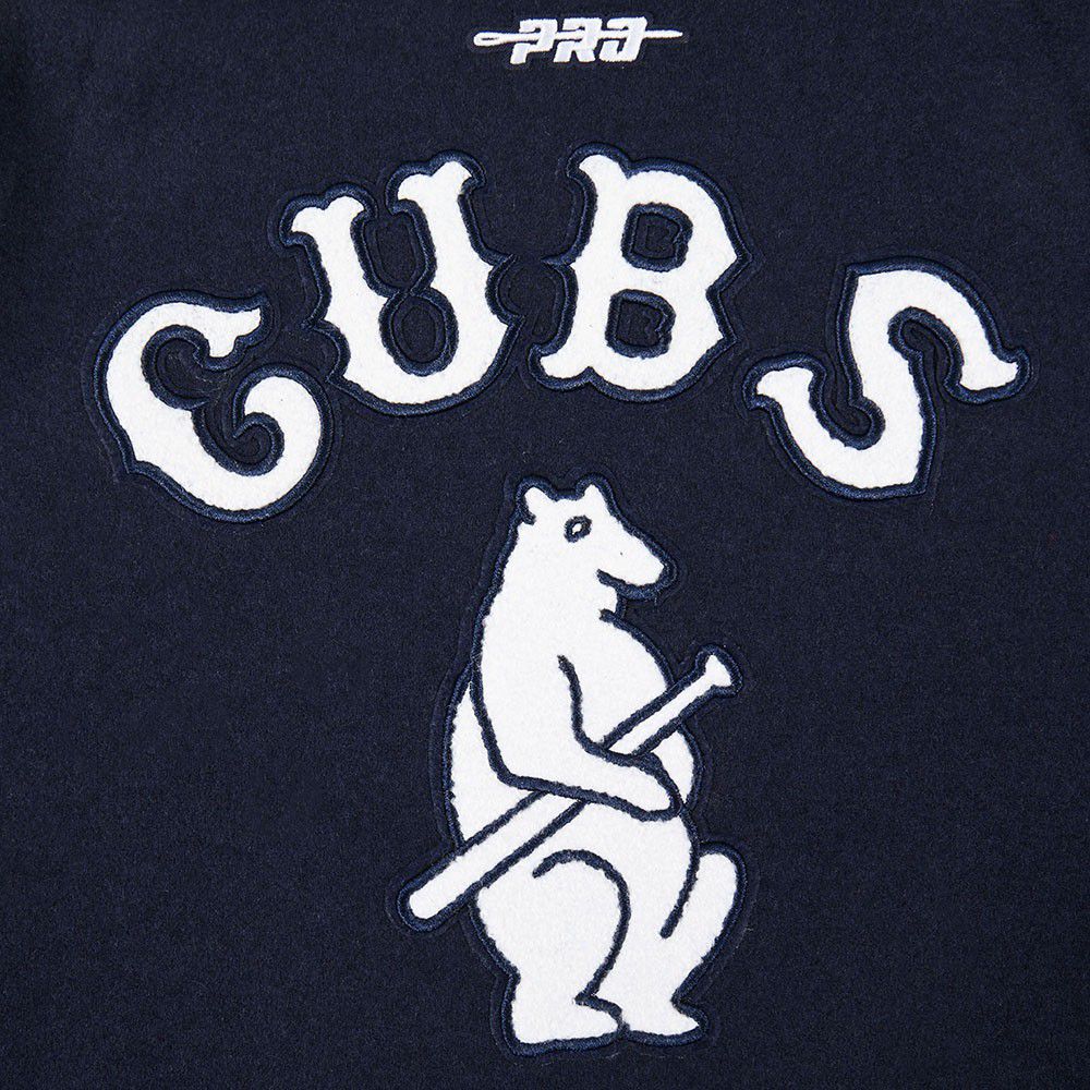 Pro Standard Boys' Chicago Cubs Navy Classic Varsity Jacket product image