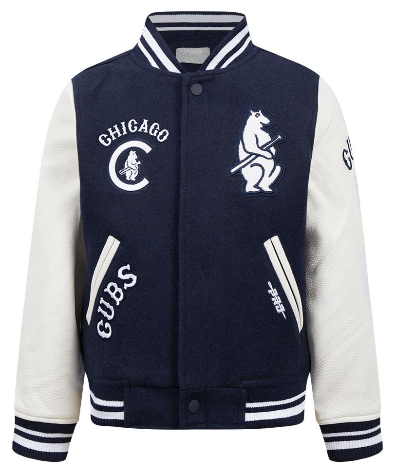 Pro Standard Boys' Chicago Cubs Navy Classic Varsity Jacket product image