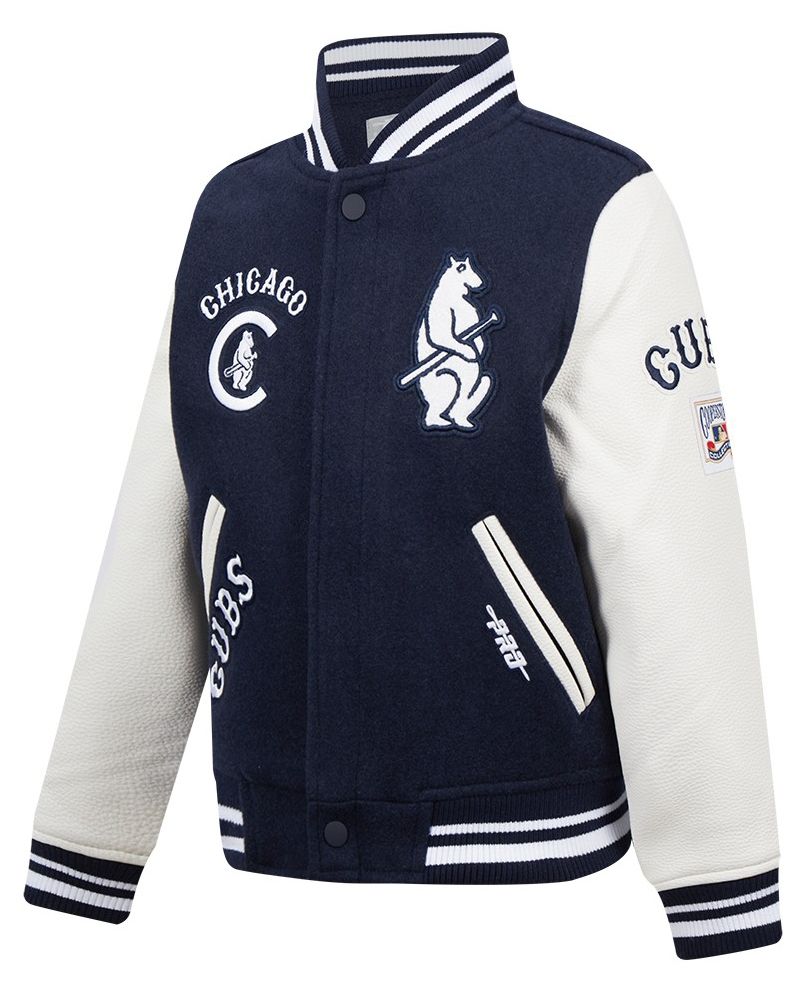 Pro Standard Boys' Chicago Cubs Navy Classic Varsity Jacket product image