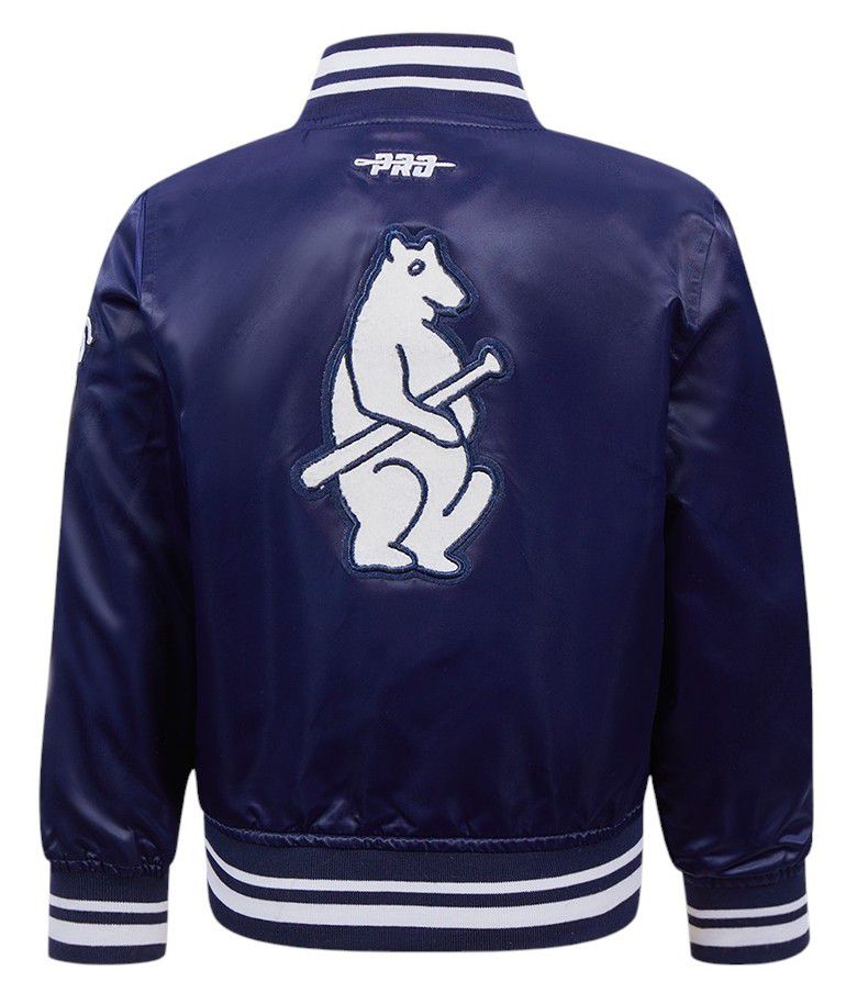 Pro Standard Toddler Chicago Cubs Navy Classic Satin Jacket product image