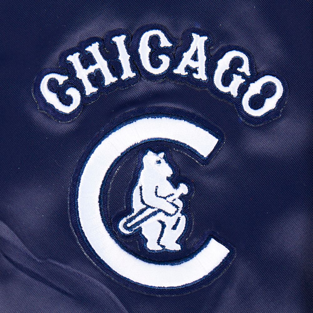 Pro Standard Toddler Chicago Cubs Navy Classic Satin Jacket product image
