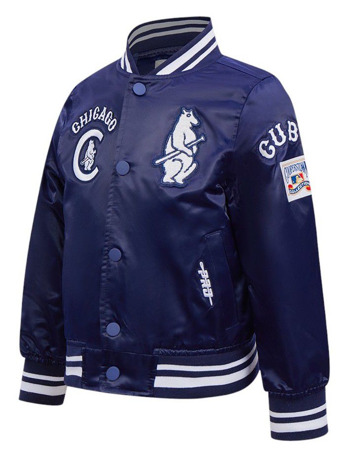 Pro Standard Toddler Chicago Cubs Navy Classic Satin Jacket