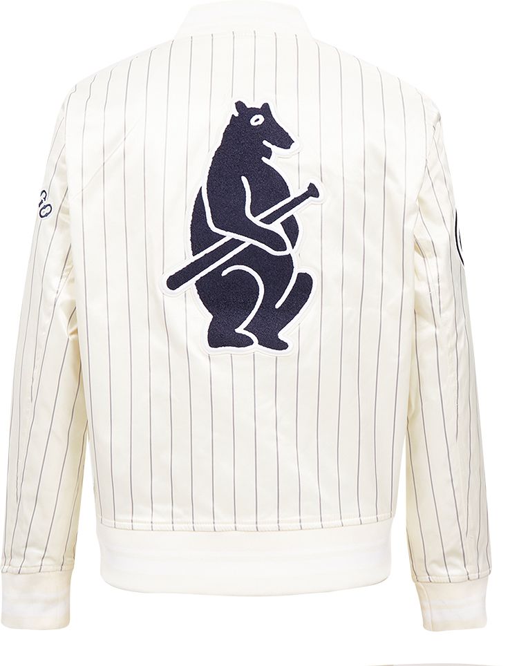 Pro Standard Women's Chicago Cubs Cream Satin Jacket product image