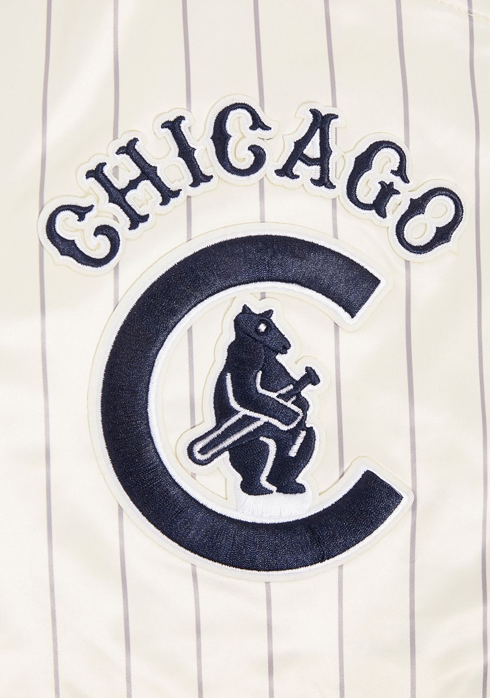 Pro Standard Women's Chicago Cubs Cream Satin Jacket product image