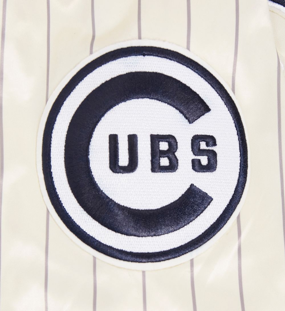 Pro Standard Women's Chicago Cubs Cream Satin Jacket product image