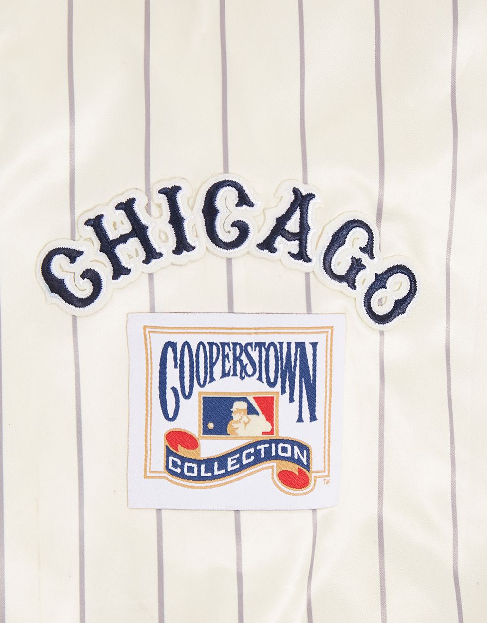 Pro Standard Women's Chicago Cubs Cream Satin Jacket product image