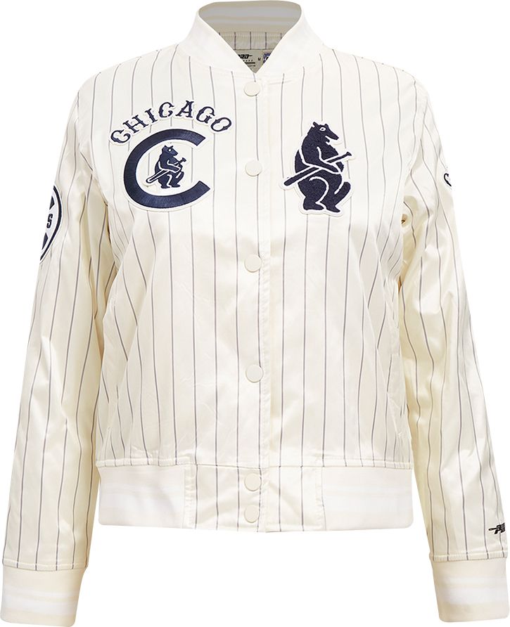 Pro Standard Women's Chicago Cubs Cream Satin Jacket product image