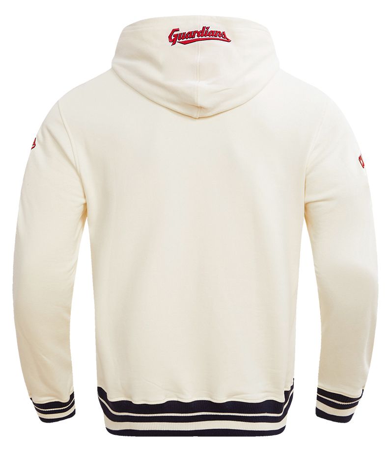 Pro Standard Men's Cleveland Guardians Cream Classic Retro Pullover Hoodie product image