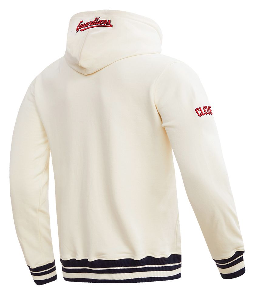 Pro Standard Men's Cleveland Guardians Cream Classic Retro Pullover Hoodie product image