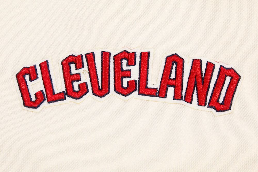 Pro Standard Men's Cleveland Guardians Cream Classic Retro Pullover Hoodie product image